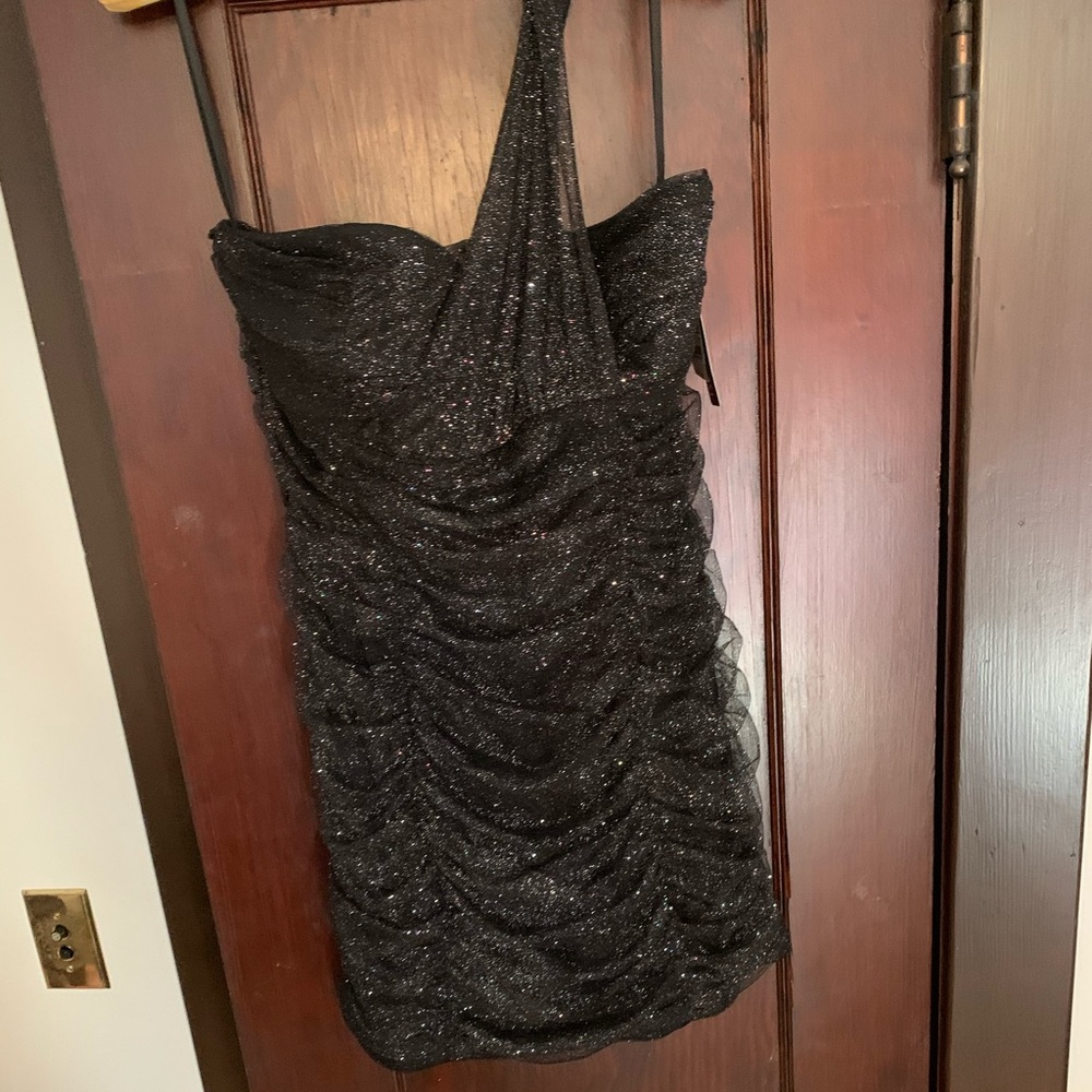 Black glittery dress